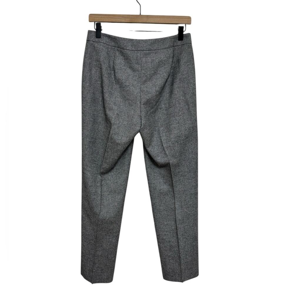 Lafayette 148 Barrow Pants in Dark Gray Wool Silk Blend - Size 4 - Picture 2 of 5